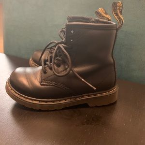 Toddler black Dr. Martens size 8
